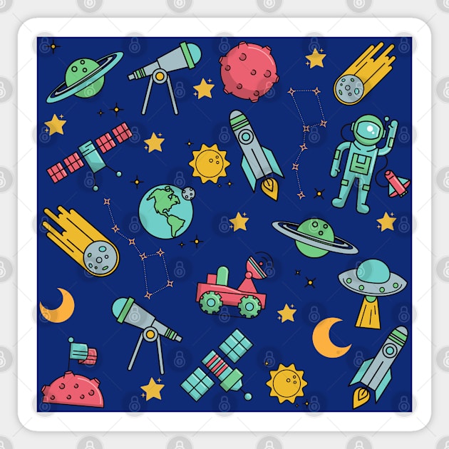 Outerspace pattern gift for outer space lovers Sticker by CuTeGirL21